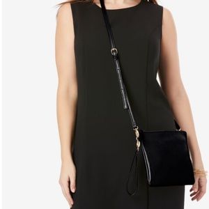 NWOT Black crossbody bag and clutch